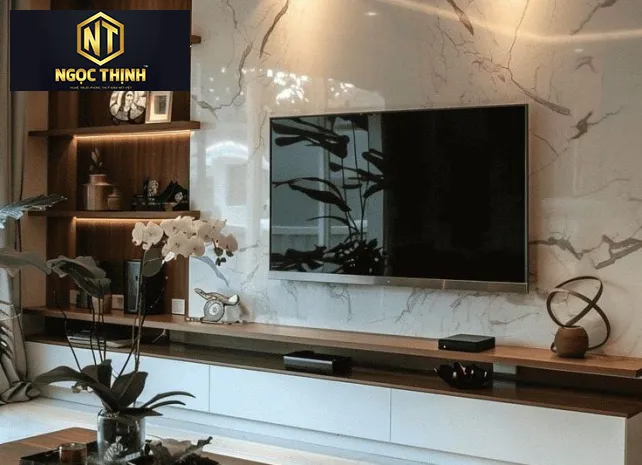 KỆ TV TREO TƯỜNG SANG TRỌNG - KTV04